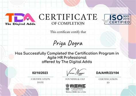CERTIFICATION .